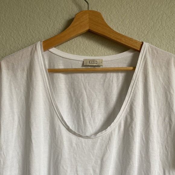 AYR All U Tee Scoop Neck Short Sleeve Basic Solid White Size Large - Picture 4 of 11